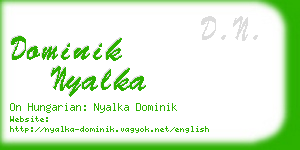 dominik nyalka business card